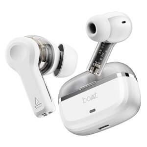 Airdopes 141 Gen 2 (2025), 4 Mics ENx Tech, 48 Hrs Playback, Free Music Streaming, Fast Charge, Low Latency, IPX4, v5.4 Bluetooth Earbuds, TWS Ear Buds Wireless Earphones with mic (Active White)