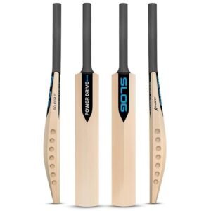 Wind Ball Cricket Bat Full Size, Poplar Willow Blade, Handle-Lightweight 950g, Shock-Absorbable Design | Toe Guard | Ideal for Indoor/Outdoor, Gully & Box Cricket