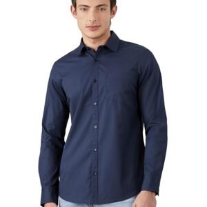 Symbol Men's Solid Slim Fit Cotton Casual Shirt | Plain | Full Sleeve | Summer (Available in Plus Sizes)