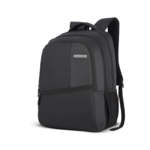 American Tourister Valex | 28L Backpack | 17" Laptop Bag | 2 Compartments | College & Office Backpack for Men and Women | Black | 1 Year Global Warranty